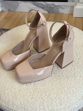 Aldo Platform Block Heel Mary Janes
